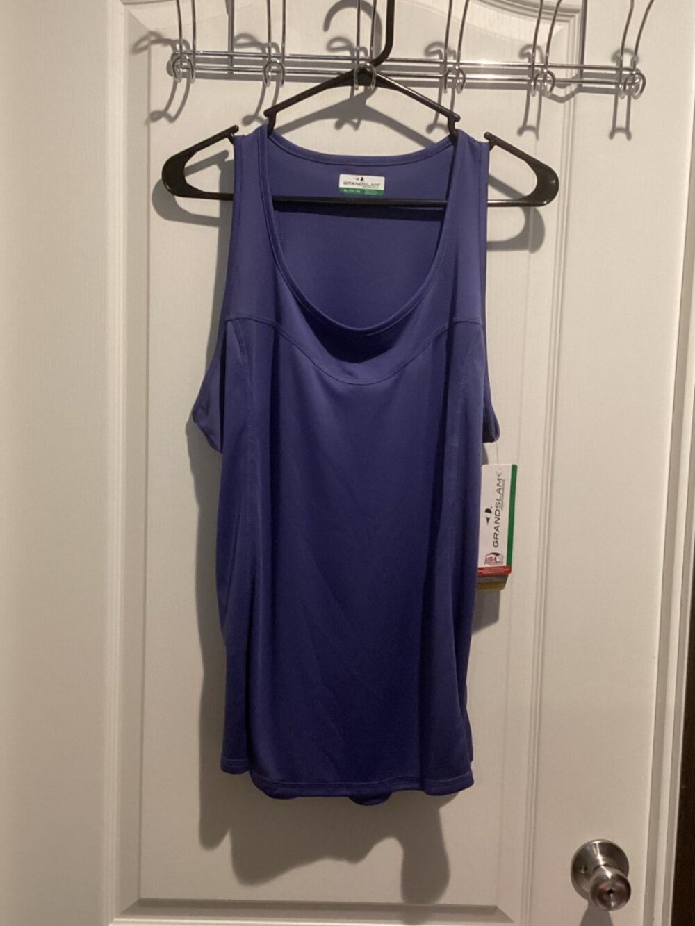 NWT Women's Grand Slam Performance Tank Top Blue/Periwinkle - Size XL